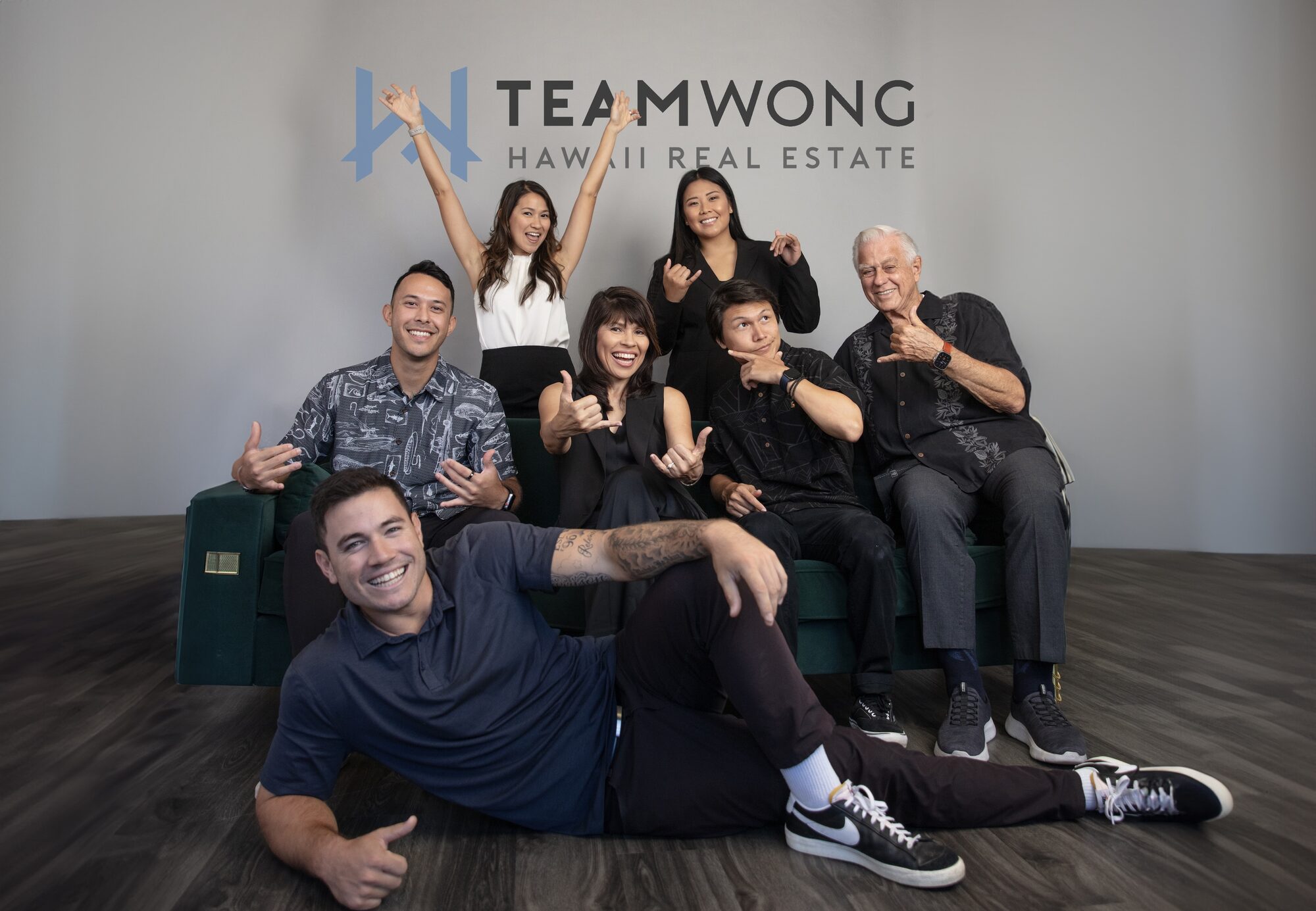 The seven-member Team Wong Hawaiʻi in their Kailua office